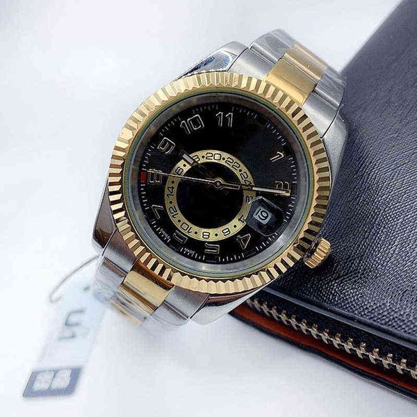 huiya06 mens watch 42mm sky dwell 2813 movement automatic mechanical watches 904l steel strap luminous waterproof classic wristwatches reloj, Slivery;brown
huiya06 mens watch 42mm sky dwell 2813 movement automatic mechanical watches 904l steel strap luminous waterproof classic wristwatches reloj, Slivery;brown