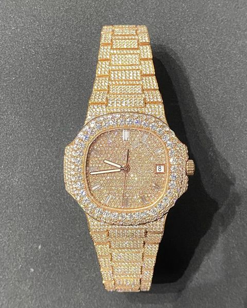 d18 luxury mens watches 4130 movement watches for men 3255 montre de luxe watch mosang stone iced moissanite diamond watchs wristwatch mecha, Slivery;brown
d18 luxury mens watches 4130 movement watches for men 3255 montre de luxe watch mosang stone iced moissanite diamond watchs wristwatch mecha, Slivery;brown