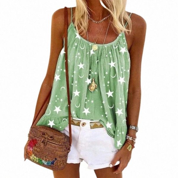 women's tanks & camis star moon print spaghetti strap blouse u-neck sleeveless summer vest camisole for holiday b4mg#, White
women's tanks & camis star moon print spaghetti strap blouse u-neck sleeveless summer vest camisole for holiday b4mg#, White