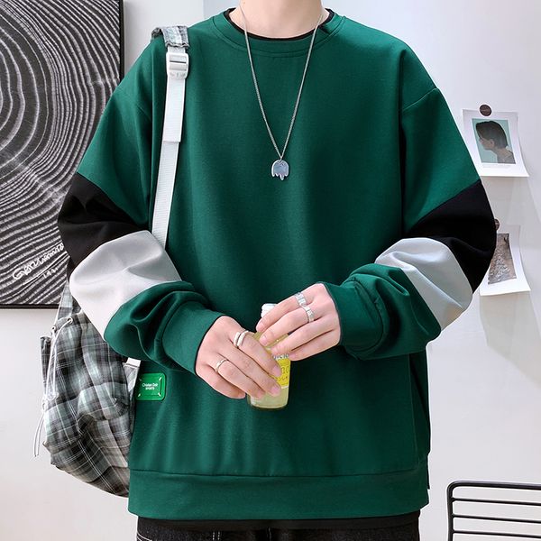 2022 hip hop loose sweatshirt men hoodies patchwork autumn oversize hoody casual streetwear mens clothes sportswear male, Black 
2022 hip hop loose sweatshirt men hoodies patchwork autumn oversize hoody casual streetwear mens clothes sportswear male, Black