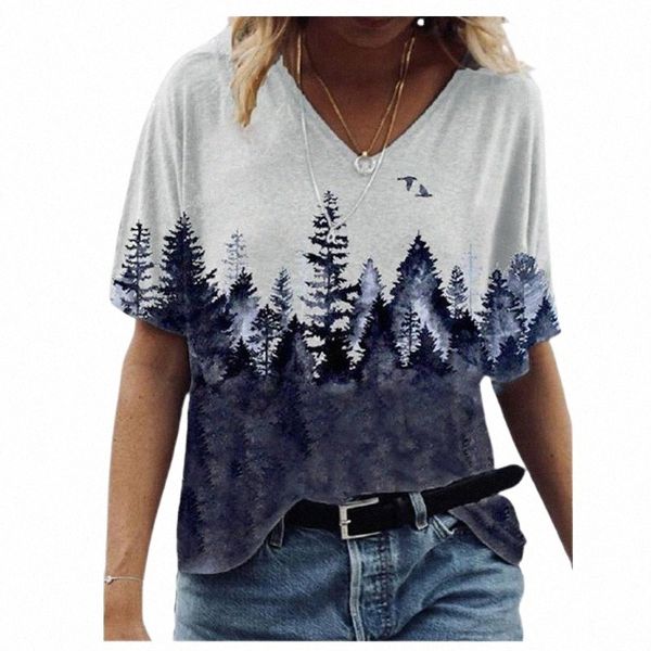 fashion women t-shirt elegant v-neck landscape print ladies streetwear casual loose short sleeve women's i5xs#, White
fashion women t-shirt elegant v-neck landscape print ladies streetwear casual loose short sleeve women's i5xs#, White