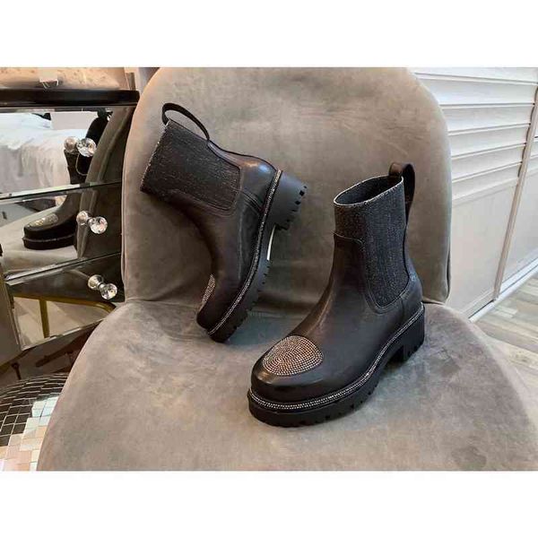 chelsea women's boots leather boots short shoes round head square high heels winter series special offers, Black
chelsea women's boots leather boots short shoes round head square high heels winter series special offers, Black