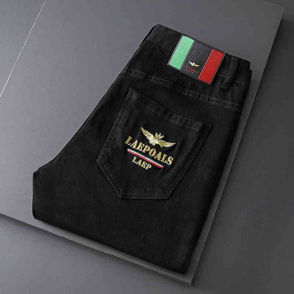men's jeans autumn jeans men's boutique black and white korean embroidered slim fit pants 9wd3, Blue
men's jeans autumn jeans men's boutique black and white korean embroidered slim fit pants 9wd3, Blue