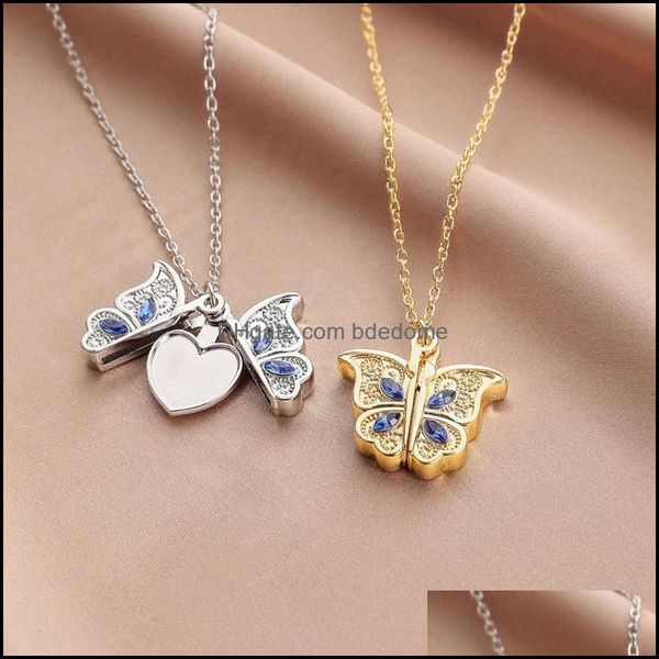 pendant necklaces creative openable po box shiny crystal simple necklace classic alloy butterfly shaped heart fashion jewelry bdedome dhwal, Silver
pendant necklaces creative openable po box shiny crystal simple necklace classic alloy butterfly shaped heart fashion jewelry bdedome dhwal, Silver
