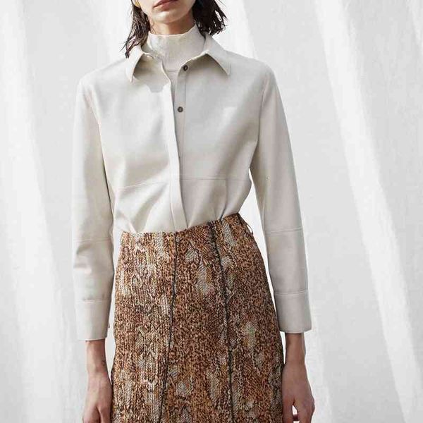 women's polos spring ol temperament medium long sleeve lapel solid color large polo collar slim fit stitching slim fit shirt ak5p, White
women's polos spring ol temperament medium long sleeve lapel solid color large polo collar slim fit stitching slim fit shirt ak5p, White