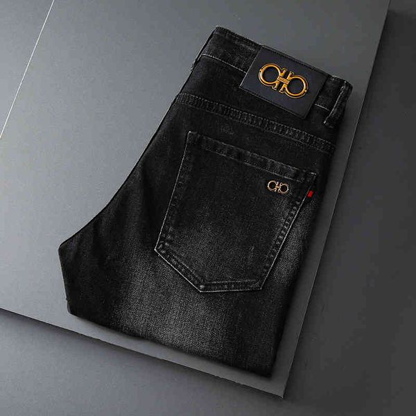 men's jeans autumn men's elastic slim legged denim pants trendy european versatile casual high-end pxge, Blue
men's jeans autumn men's elastic slim legged denim pants trendy european versatile casual high-end pxge, Blue