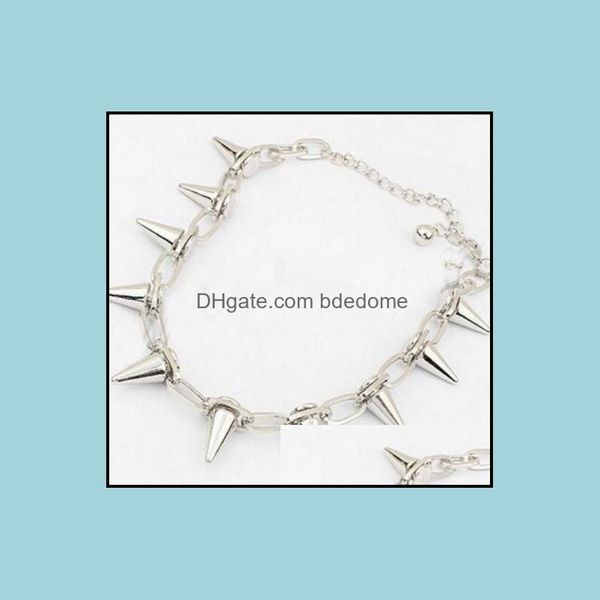 charm bracelets vintage sier punk spike cone stud rivet open handcuffs chain bangles gothic jewelry for women bijoux gifts ac bdedome dhpzr, Golden;silver
charm bracelets vintage sier punk spike cone stud rivet open handcuffs chain bangles gothic jewelry for women bijoux gifts ac bdedome dhpzr, Golden;silver