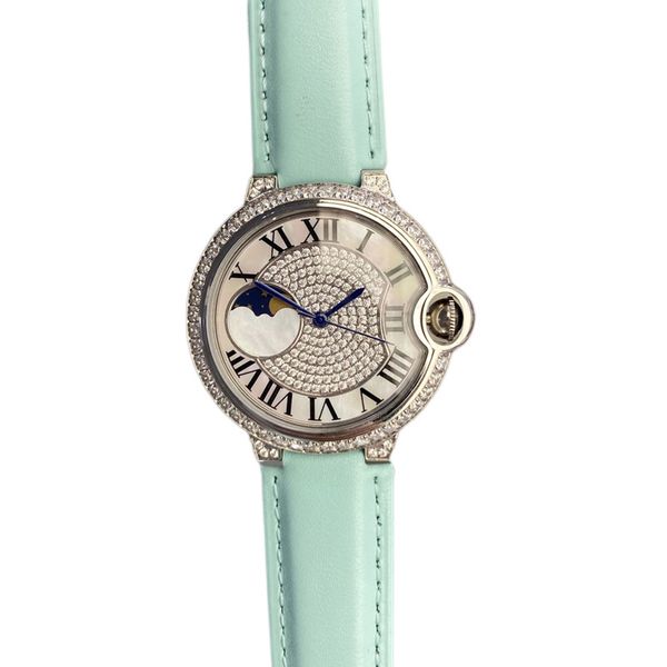 fashion ladies watch 36mm quartz movement 316 stainless steel case leather belt sapphire mirror sun moon star life waterproof luxury watches, Slivery;golden
fashion ladies watch 36mm quartz movement 316 stainless steel case leather belt sapphire mirror sun moon star life waterproof luxury watches, Slivery;golden