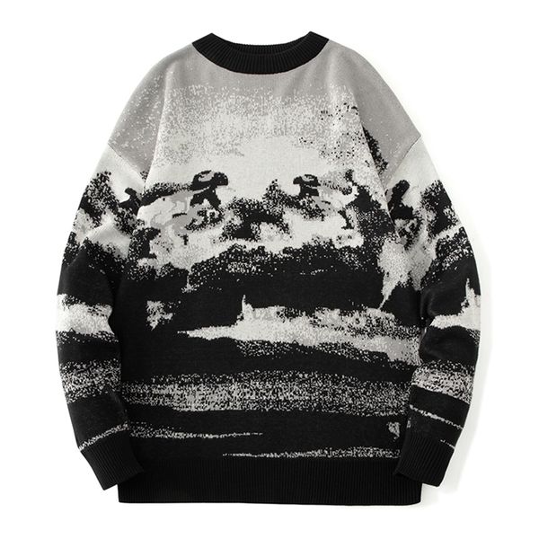 autumn winter casual sweater men loose harajuku style round neck long sleeve mens fashion pullovers trendy sweaters 220817, White;black
autumn winter casual sweater men loose harajuku style round neck long sleeve mens fashion pullovers trendy sweaters 220817, White;black
