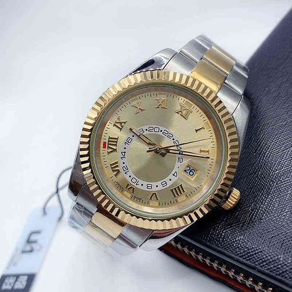 huiya06 men's watch 42mm sky dwell 2813 movement automatic mechanical watches 904l steel strap luminous waterproof classic wristwatches, Slivery;brown
huiya06 men's watch 42mm sky dwell 2813 movement automatic mechanical watches 904l steel strap luminous waterproof classic wristwatches, Slivery;brown