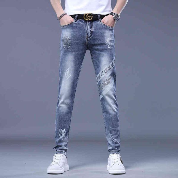 men's jeans diamond jeans men's summer thin fashion embroidery printing straight slim fitting leggings elastic versatile pants kd0, Blue
men's jeans diamond jeans men's summer thin fashion embroidery printing straight slim fitting leggings elastic versatile pants kd0, Blue