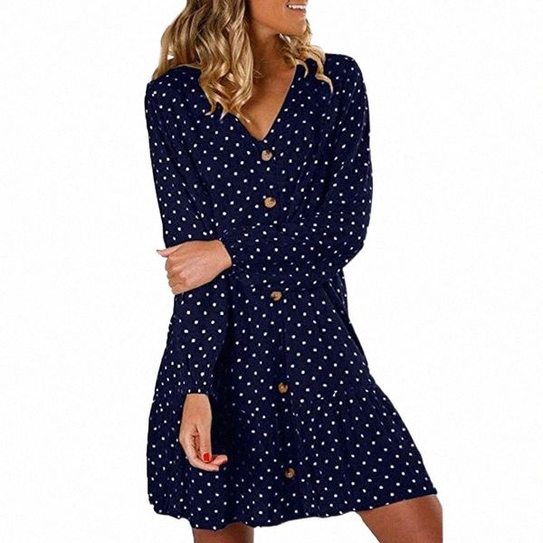 casual dresses women dots print dress elegant long sleeve ruffle v neck office lady navy blue black mini party vestidos 2021 g7mz#, Black;gray
casual dresses women dots print dress elegant long sleeve ruffle v neck office lady navy blue black mini party vestidos 2021 g7mz#, Black;gray