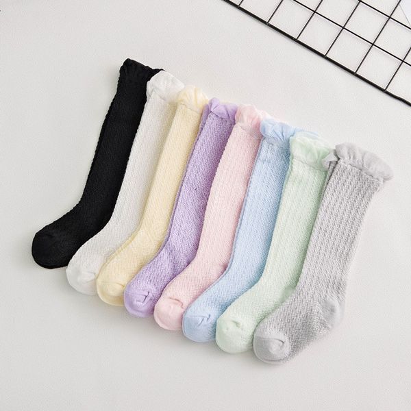 summer thin mesh baby girl socks solid color cute lace 0-12 months toddler girl socks knee high newborn baby socks, Pink;yellow
summer thin mesh baby girl socks solid color cute lace 0-12 months toddler girl socks knee high newborn baby socks, Pink;yellow