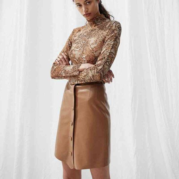 skirts summer autumn hungarian nanu plain leather button commuting skirt vero, Black 
skirts summer autumn hungarian nanu plain leather button commuting skirt vero, Black