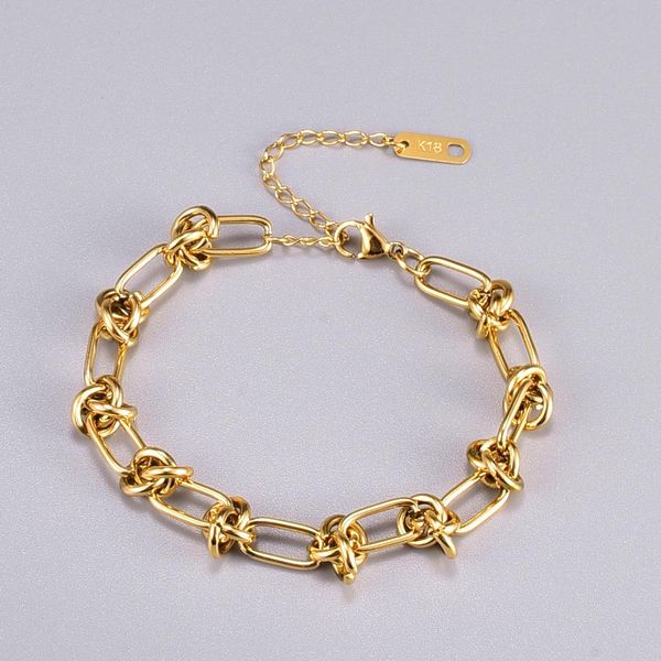 stainless steel gold colour knotted strands chain bracelet fashion jewelry for women men hip hop twisted link bracelets, Black
stainless steel gold colour knotted strands chain bracelet fashion jewelry for women men hip hop twisted link bracelets, Black