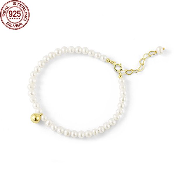 925 silver chain shell pearl bracelet beaded strands trendy heart-shaped tail n, Black
925 silver chain shell pearl bracelet beaded strands trendy heart-shaped tail n, Black