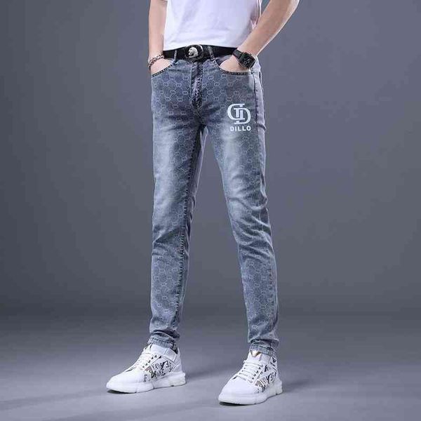 men's jeans european high-end men's light blue jeans slim fit little feet spring and summer trend printed tq1m
men's jeans european high-end men's light blue jeans slim fit little feet spring and summer trend printed tq1m