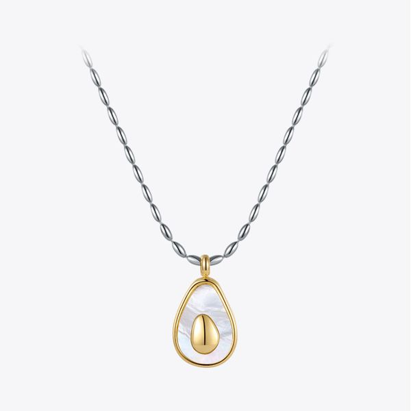enfashion avocado chain necklace for women cute fruit necklaces stainless steel fashion jewelry party collier femme p213237 220818, Silver
enfashion avocado chain necklace for women cute fruit necklaces stainless steel fashion jewelry party collier femme p213237 220818, Silver