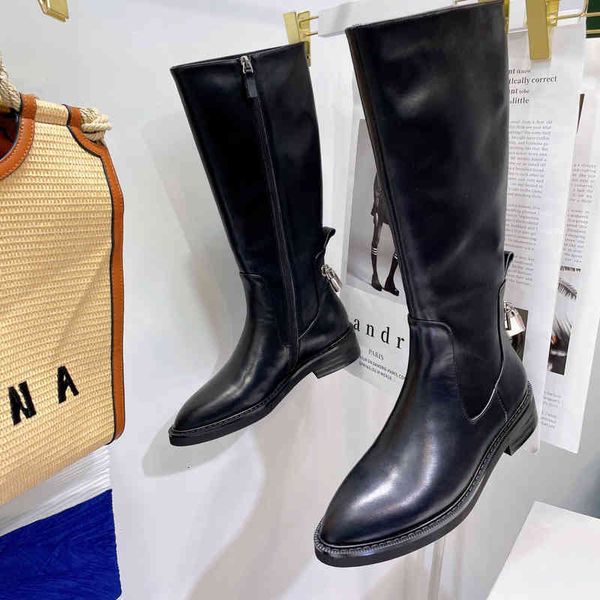 leather boots women's high heels pointed shoes square metal decorative boots winter series, Black
leather boots women's high heels pointed shoes square metal decorative boots winter series, Black