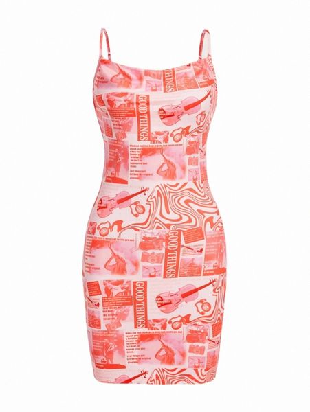 marble & letter graphic draped collar backless bodycon dress 35me#, Black;gray