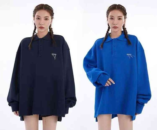 ader error korean spring autumn simple rib lapel tassel embroidered men's women's sweatshirt loose polo shirt, Black
ader error korean spring autumn simple rib lapel tassel embroidered men's women's sweatshirt loose polo shirt, Black