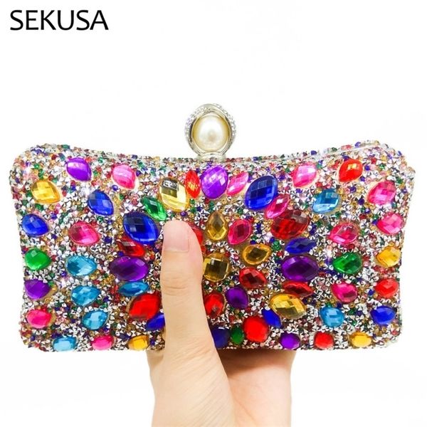 bohemian sytle women evening bags rhinestones wedding purse diamonds pearl chain shoulder day clutches 220818
bohemian sytle women evening bags rhinestones wedding purse diamonds pearl chain shoulder day clutches 220818