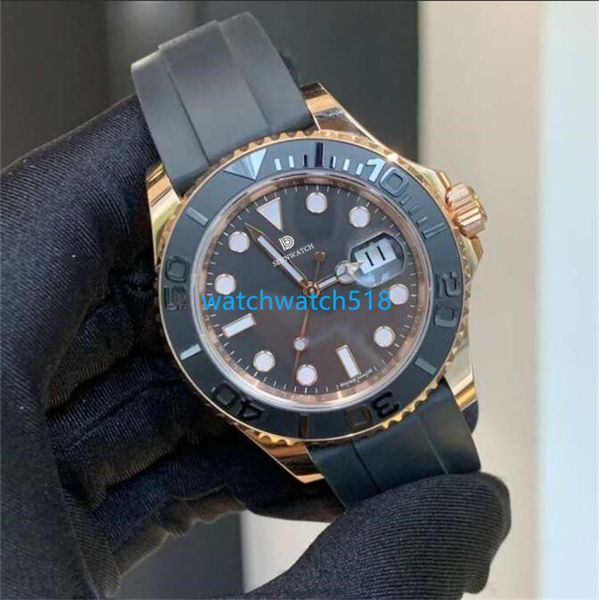 waterproof mens watches big magnifier 116655 40mm ceramic bezel mechanical automatic gold steel bezel black rubber strap luminous luxury wat, Slivery;brown
waterproof mens watches big magnifier 116655 40mm ceramic bezel mechanical automatic gold steel bezel black rubber strap luminous luxury wat, Slivery;brown