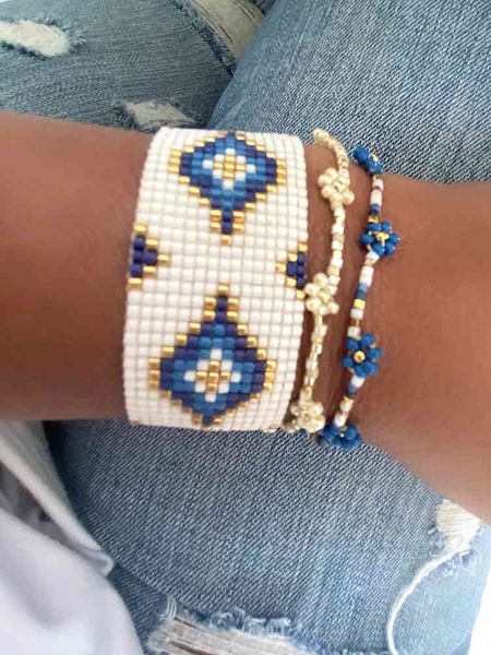 bangle designer yuokiaa mostacilla miyuki turkish evil eye bracelet for women girl adjustable handmade woven delica beads bangles trendy jew, Black
bangle designer yuokiaa mostacilla miyuki turkish evil eye bracelet for women girl adjustable handmade woven delica beads bangles trendy jew, Black