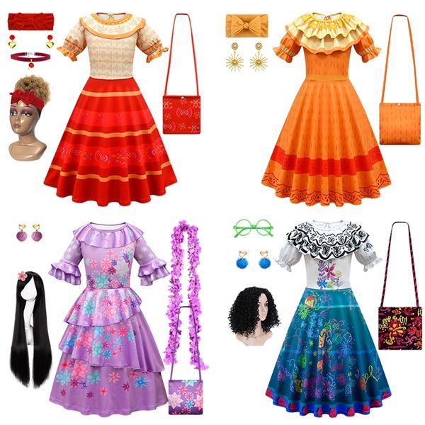 encanto girls mirabel costume year party halloween toddler purple flower isabela dress up fancy cosplay black wig glasses 220818, Blue
encanto girls mirabel costume year party halloween toddler purple flower isabela dress up fancy cosplay black wig glasses 220818, Blue