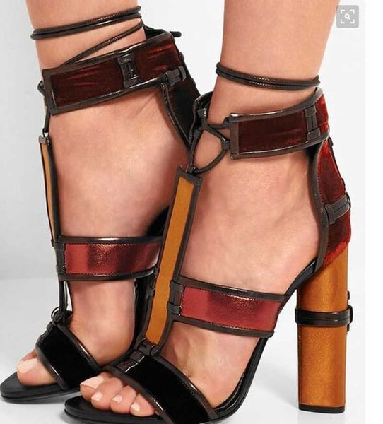 platform patchwork cage sandals chunky high heels women ladies italy fashion pumps leather ankle strap heel sandal dress shoes metallic, Black
platform patchwork cage sandals chunky high heels women ladies italy fashion pumps leather ankle strap heel sandal dress shoes metallic, Black