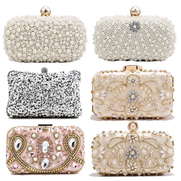 pearl wedding women evening bags diamonds metal chain shoulder handbags for party day clutch purse holder 220818
pearl wedding women evening bags diamonds metal chain shoulder handbags for party day clutch purse holder 220818