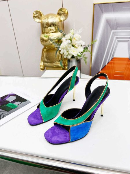 2022 new sandals catwalk color-blocking high-heeled side empty roman open-toe metal stiletto women's shoes, Black
2022 new sandals catwalk color-blocking high-heeled side empty roman open-toe metal stiletto women's shoes, Black
