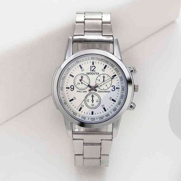 huiya06 business casual men's quartz watch 43mm stainless steel blue glass, Slivery;brown
huiya06 business casual men's quartz watch 43mm stainless steel blue glass, Slivery;brown