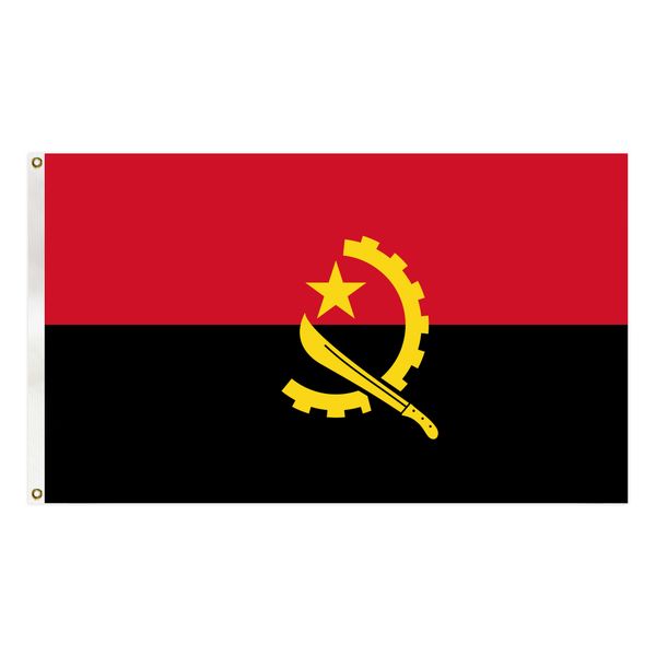 angola flag 3x5 ft polyester country national flag banner with two brass grommets
angola flag 3x5 ft polyester country national flag banner with two brass grommets
