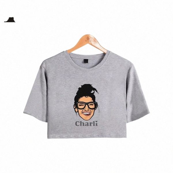 women's t-shirt charli print crop d'amelio blootgesteld navel meisje oversize o-hals vrouwen grappige 2021kpop e6sc#, White
women's t-shirt charli print crop d'amelio blootgesteld navel meisje oversize o-hals vrouwen grappige 2021kpop e6sc#, White