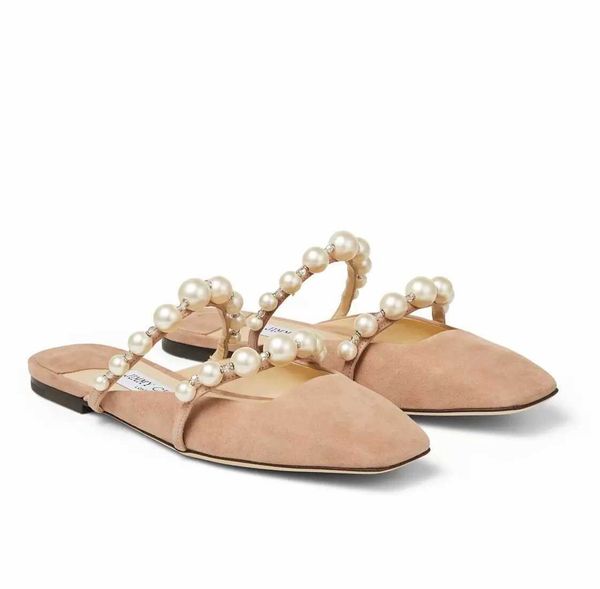 brands designer amaya flats bridal dress sandals luxury women slippers square toe pearls straps lady pumps party wedding eu34-43, Black
brands designer amaya flats bridal dress sandals luxury women slippers square toe pearls straps lady pumps party wedding eu34-43, Black