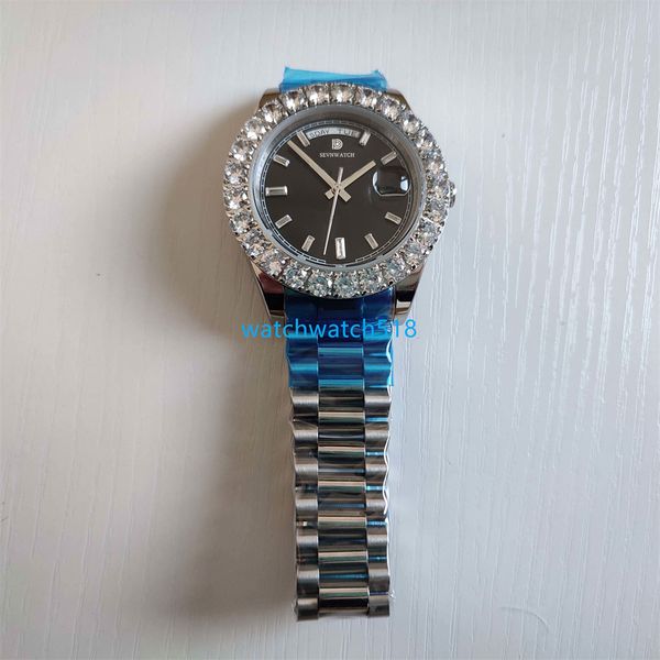 gs factory watch stainless steel 18kt silver gold bigger diamond bezel 228348 automatic movement mechanical sapphire swim fashion men's, Slivery;brown
gs factory watch stainless steel 18kt silver gold bigger diamond bezel 228348 automatic movement mechanical sapphire swim fashion men's, Slivery;brown