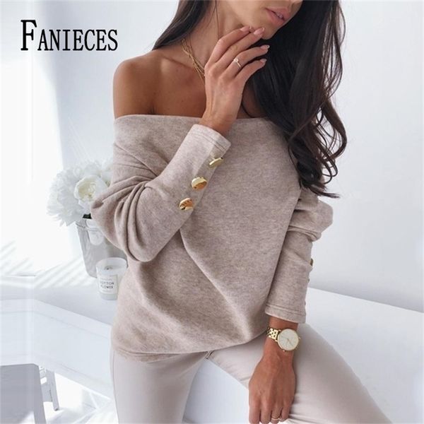fanieces loose knitted pullover autumn batwing long sleeve women jumper knitwear slash neck pull femme casual w220817, White;black
fanieces loose knitted pullover autumn batwing long sleeve women jumper knitwear slash neck pull femme casual w220817, White;black