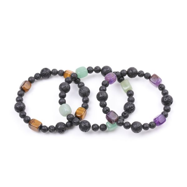 reik healing natural crystal stone bracelet irregular rock gravel amethyst aventurine tiger's eye lava bracelets, Golden;silver
reik healing natural crystal stone bracelet irregular rock gravel amethyst aventurine tiger's eye lava bracelets, Golden;silver
