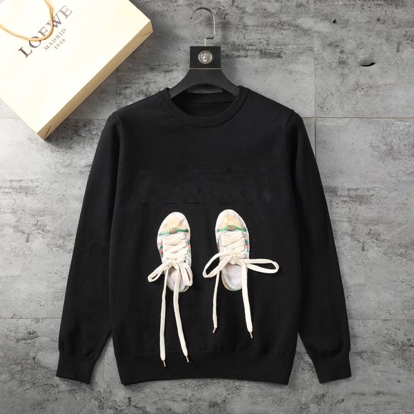 designers sweaters mens womens pullover fashion classic round neck long sleeve sweater##736, White;black
designers sweaters mens womens pullover fashion classic round neck long sleeve sweater##736, White;black