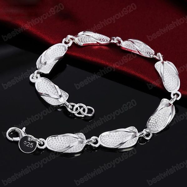 925 sterling silver slippers shoe bracelet chain for women wedding engagement party fashion jewelry, Black
925 sterling silver slippers shoe bracelet chain for women wedding engagement party fashion jewelry, Black