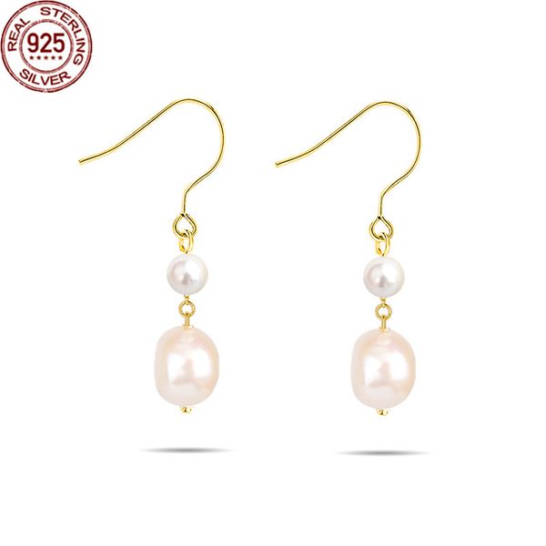 charm s925 silver ear hook baroque style pearl earrings charms tidal net red personalized simple and versatile jewelry female's vintage, Golden
charm s925 silver ear hook baroque style pearl earrings charms tidal net red personalized simple and versatile jewelry female's vintage, Golden