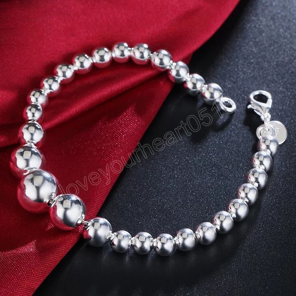 925 sterling silver vary size full smooth bead chain bracelet 20cm for women girl wedding engagement jewelry, Golden;silver
925 sterling silver vary size full smooth bead chain bracelet 20cm for women girl wedding engagement jewelry, Golden;silver