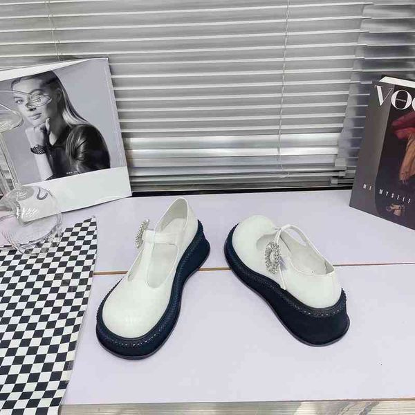 shoes maryv dress janes series vintage leather women's flat shoes buckle round head improve height, Black
shoes maryv dress janes series vintage leather women's flat shoes buckle round head improve height, Black