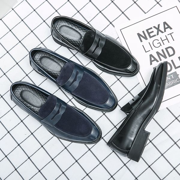 Men Classic Loafers Solid Color PU Stitching Faux Suede Square Toe Mask Fashion Business Casual Wedding Party Daily Dress Shoes, Clear
Men Classic Loafers Solid Color PU Stitching Faux Suede Square Toe Mask Fashion Business Casual Wedding Party Daily Dress Shoes, Clear