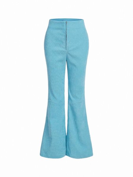 mod zipper fly flare leg pants 8570#, Black;white 
mod zipper fly flare leg pants 8570#, Black;white