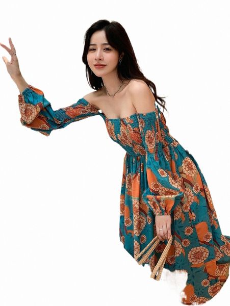 dazy allover floral shirred bodice bishop sleeve bardot dress n4md#, Black;gray
dazy allover floral shirred bodice bishop sleeve bardot dress n4md#, Black;gray