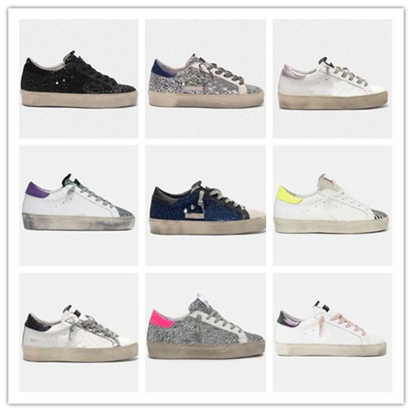 2022 designer shoes sandal hi star casual shoes deluxe brand classic gletter leopard snake do-old dirty sneakers man, Black