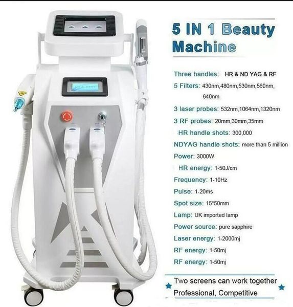 powerful 4 in1 multi-function ipl tattoo removal machine vascular pigment acne therapy laser 5 filters opt tattoo/ acne/pigment/wrinkle/vasc, Black
powerful 4 in1 multi-function ipl tattoo removal machine vascular pigment acne therapy laser 5 filters opt tattoo/ acne/pigment/wrinkle/vasc, Black