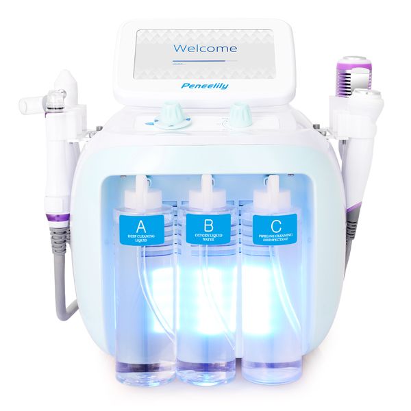 6 in 1 hydro facial dermabrasion face lifting machine ultrasonic microcurrent deep cleaning anti wrinkle jet peeling acne removal instrument
6 in 1 hydro facial dermabrasion face lifting machine ultrasonic microcurrent deep cleaning anti wrinkle jet peeling acne removal instrument